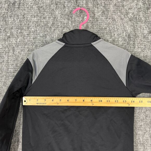 Nike Jacket Youth Large 6-7 YRS Zip Up Black Warmup Soccer Mock Neck Sweater - Picture 6 of 9